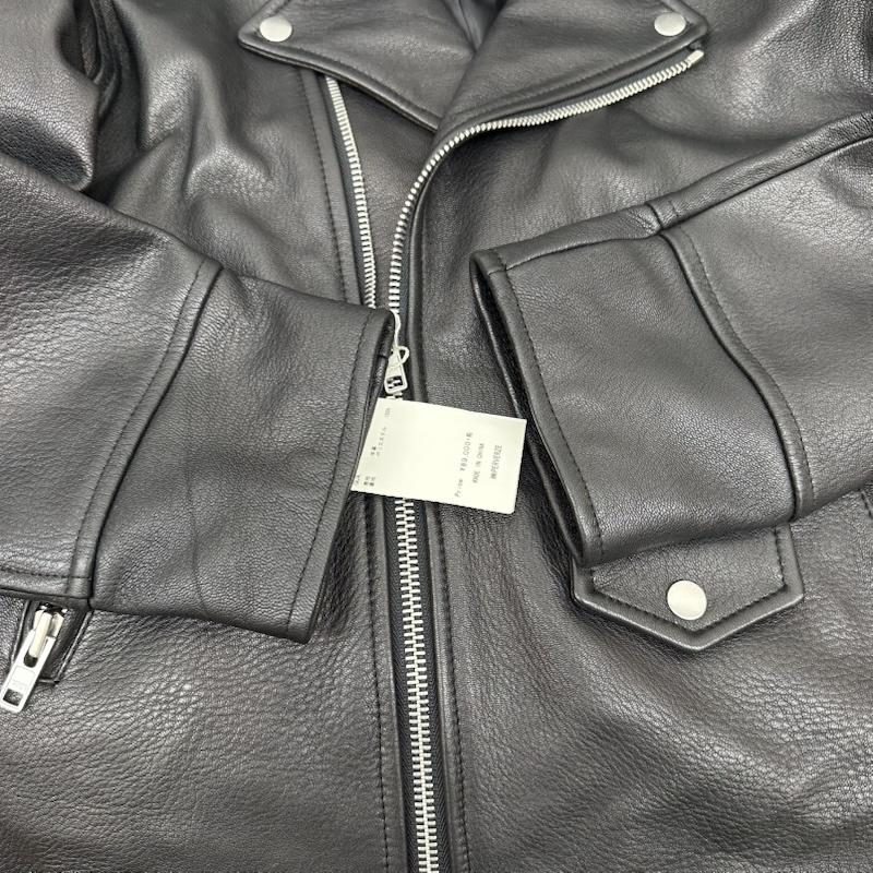 パーバーズ PERVERZE ジャケット、上着 ライダース バック プリント ダブル ライダース 011603010409 FREE 黒 / ブラック / black メンズ USED 古着 中古 50155982
