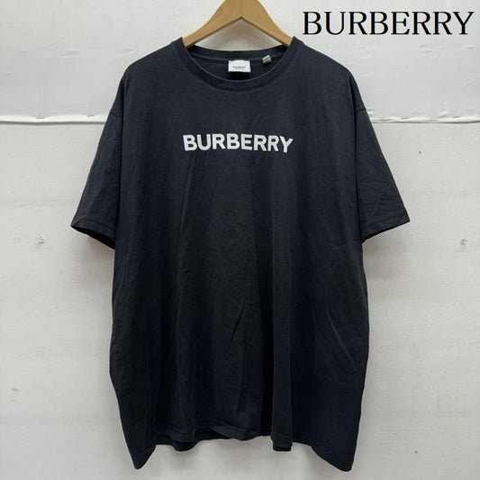 バーバリー BURBERRY Tシャツ 半袖 ロゴ プリント クルーネック Tシャツ 8055307 XL 黒 / ブラック / black メンズ USED 古着 中古 50155985