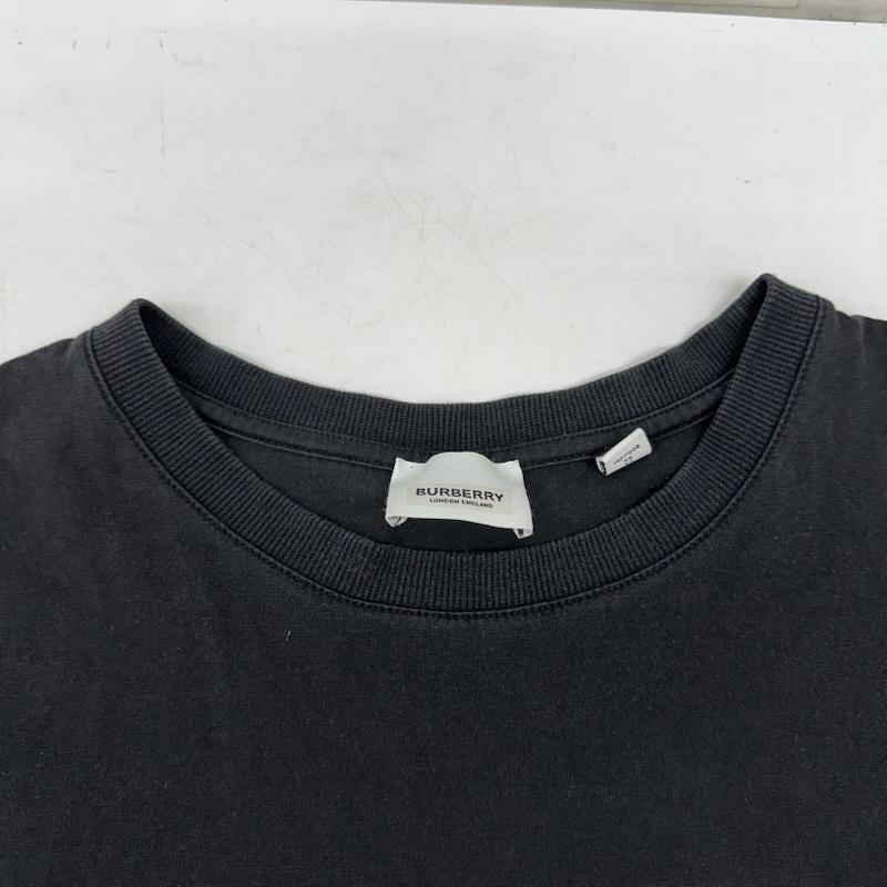 バーバリー BURBERRY Tシャツ 半袖 ロゴ プリント クルーネック Tシャツ 8055307 XL 黒 / ブラック / black メンズ USED 古着 中古 50155985