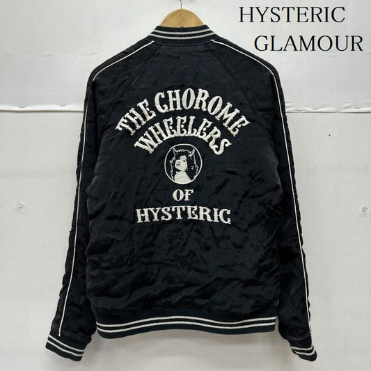 ヒステリックグラマー HYSTERIC GLAMOUR ジャケット、上着 ジャンパー、ブルゾン レーヨン リバーシブル スカジャン 4AB-1941 S 黒 / ブラック / black メンズ USED 古着 中古 50155987