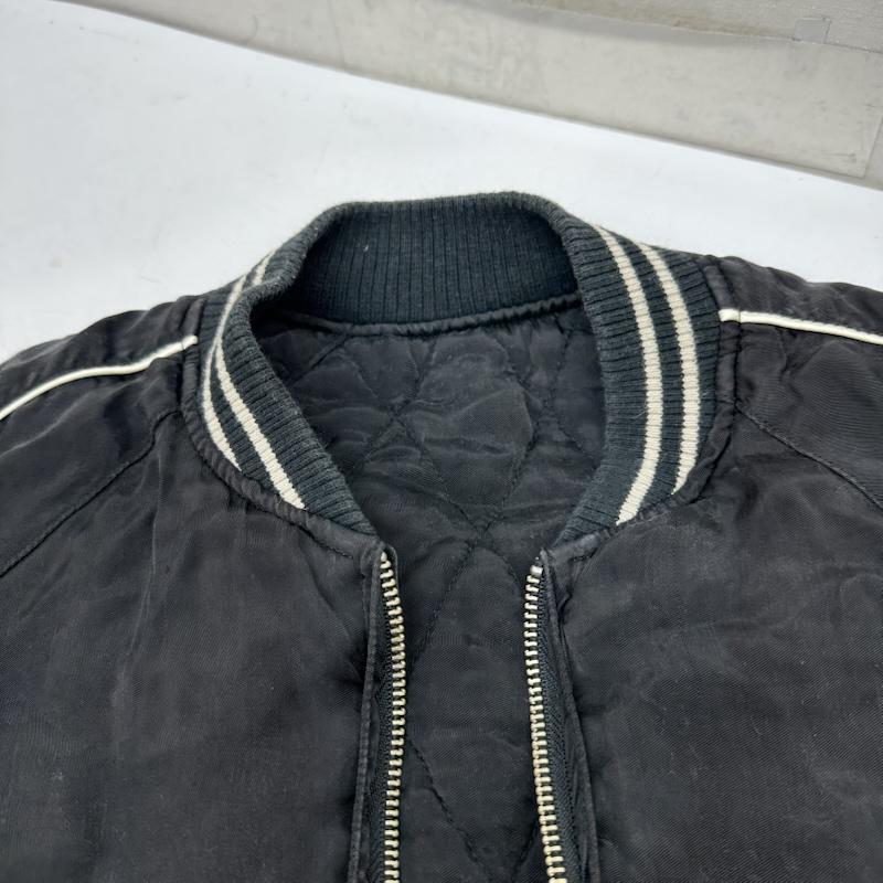 ヒステリックグラマー HYSTERIC GLAMOUR ジャケット、上着 ジャンパー、ブルゾン レーヨン リバーシブル スカジャン 4AB-1941 S 黒 / ブラック / black メンズ USED 古着 中古 50155987