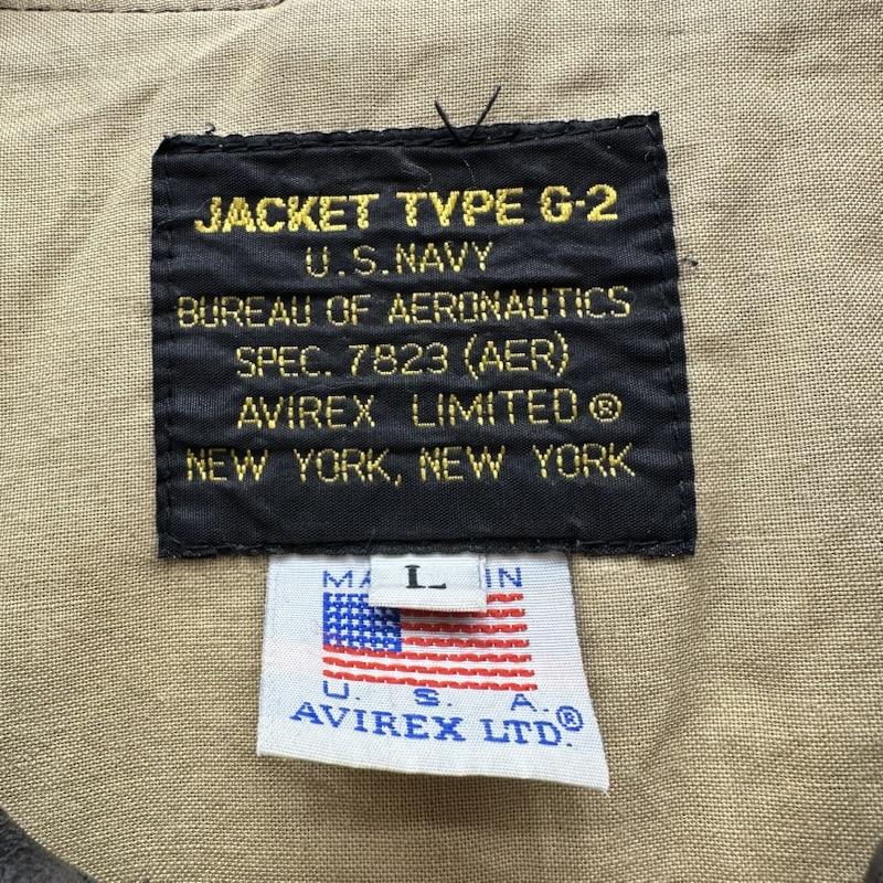 アヴィレックス AVIREX ジャケット、上着 レザージャケット 80s 90s G-2 フライト レザー ジャケット L 黒 / ブラック / black メンズ USED 古着 中古 50155989