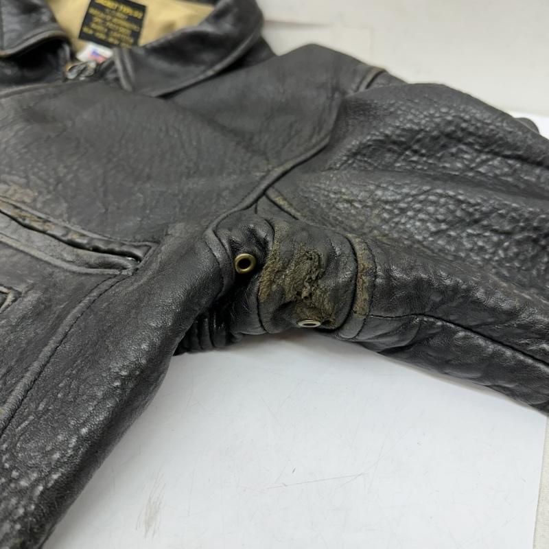 アヴィレックス AVIREX ジャケット、上着 レザージャケット 80s 90s G-2 フライト レザー ジャケット L 黒 / ブラック / black メンズ USED 古着 中古 50155989