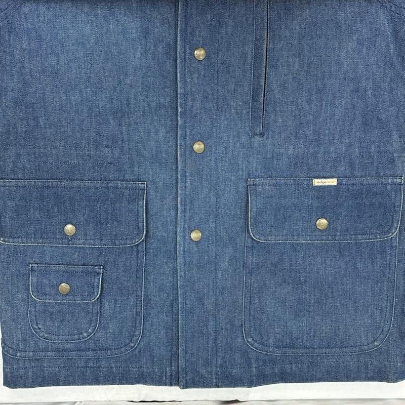 ラングラー Wrangler ジャケット、上着 ジャンパー、ブルゾン sedgefield 70s 80s チェック ライナー デニム ジャケット フーデッド カバーオール パーカー M チェック X ワンポイント X ロゴ、文字 インディゴ / インディゴ / Indigo メンズ USED 古着 中古 50155994