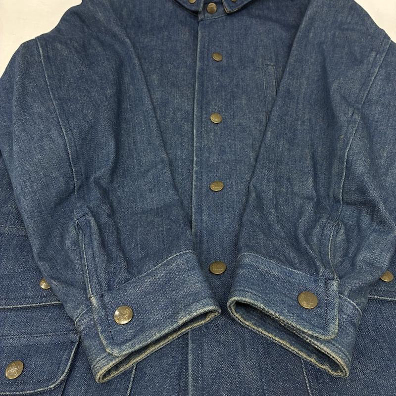 ラングラー Wrangler ジャケット、上着 ジャンパー、ブルゾン sedgefield 70s 80s チェック ライナー デニム ジャケット フーデッド カバーオール パーカー M チェック X ワンポイント X ロゴ、文字 インディゴ / インディゴ / Indigo メンズ USED 古着 中古 50155994