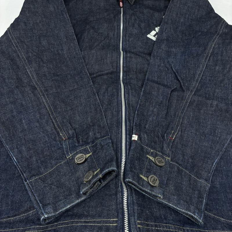 エコーアンリミテッド ECKOUNLTD ジャケット、上着 ジャンパー、ブルゾン 90s 00s ジップアップ デニムジャケット ビッグサイズ オールド アーカイブ XL ロゴ、文字 インディゴ / インディゴ / Indigo メンズ USED 古着 中古 50156000