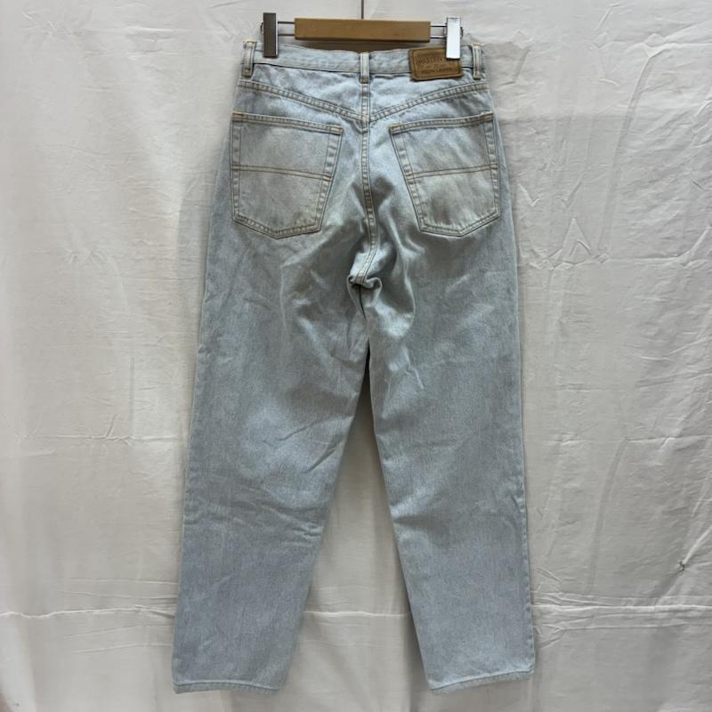 ラルフローレン RALPHLAUREN パンツ デニム、ジーンズ POLO COUNTRY ポロカントリー 80s 90s ボタンフライ テーパード デニムパンツ 29インチ ワンポイント X ロゴ、文字 水色 / ライトブルー / メンズ USED 古着 中古 50156015