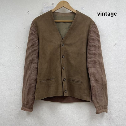 古着 USED ジャケット、上着 ジャケット、ブレザー ヴィンテージ スエード 切り替え カーディガン ジャケット 茶 / ブラウン / brown メンズ USED 古着 中古 50156019