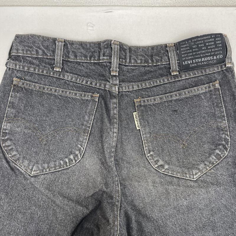 リーバイス Levi s パンツ デニム、ジーンズ 日本製 ボタン裏 j02 ブラック デニム パンツ 635-54 33インチ 黒 / ブラック / black メンズ USED 古着 中古 50156037