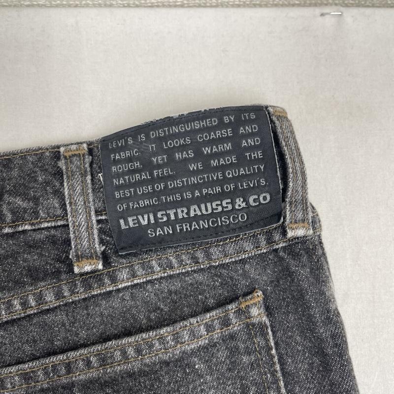 リーバイス Levi s パンツ デニム、ジーンズ 日本製 ボタン裏 j02 ブラック デニム パンツ 635-54 33インチ 黒 / ブラック / black メンズ USED 古着 中古 50156037