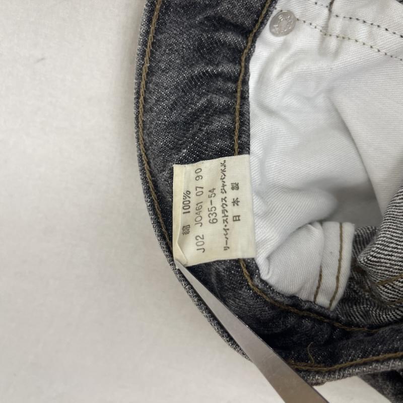 リーバイス Levi s パンツ デニム、ジーンズ 日本製 ボタン裏 j02 ブラック デニム パンツ 635-54 33インチ 黒 / ブラック / black メンズ USED 古着 中古 50156037