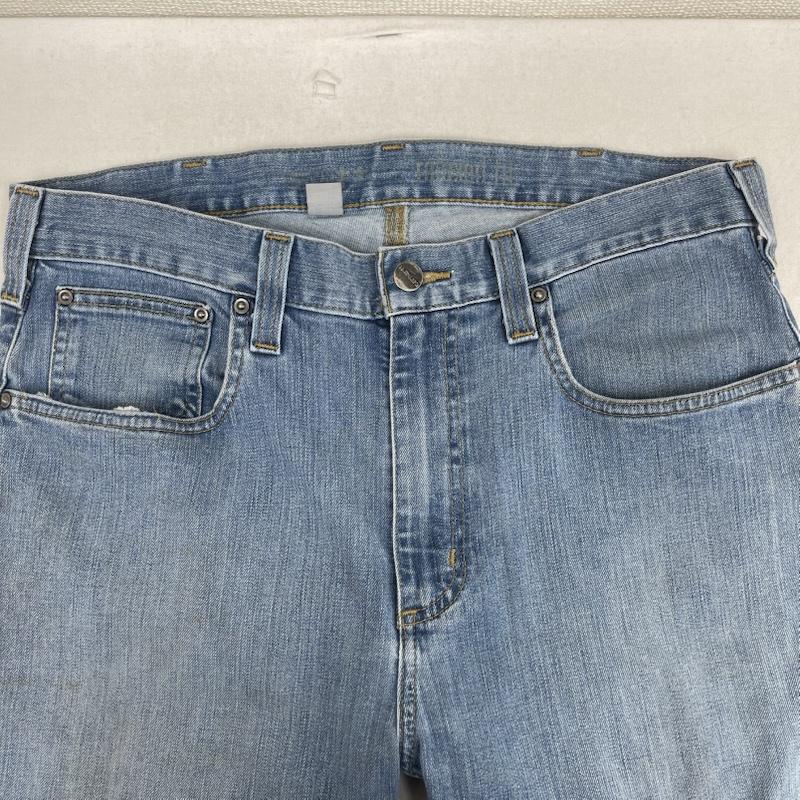 カーハート Carhartt パンツ デニム、ジーンズ リラックス フィット デニム パンツ ジーンズ 102804 964 32インチ インディゴ / インディゴ / Indigo メンズ USED 古着 中古 50156039