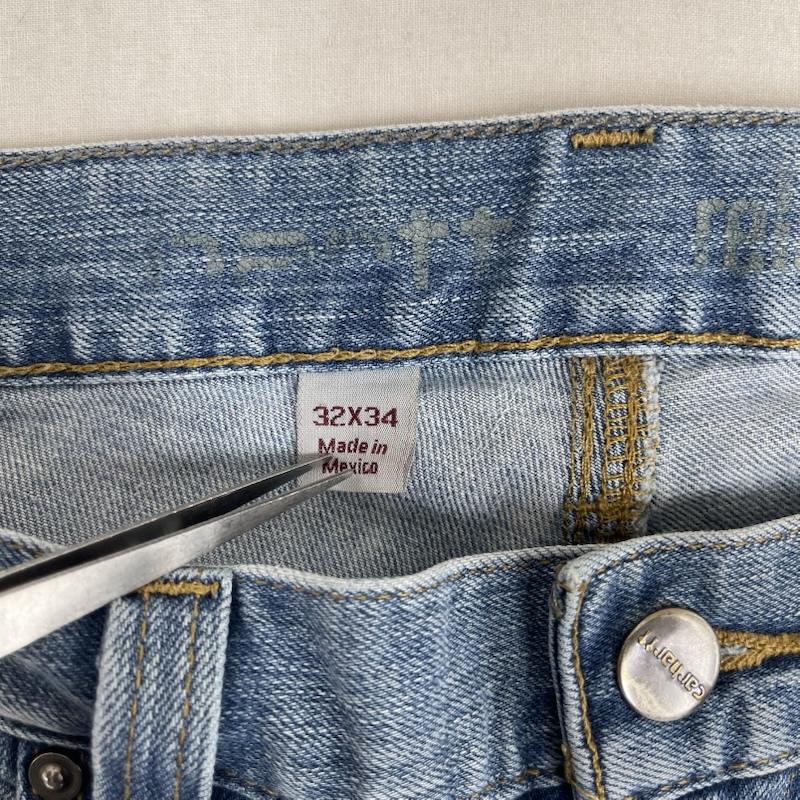 カーハート Carhartt パンツ デニム、ジーンズ リラックス フィット デニム パンツ ジーンズ 102804 964 32インチ インディゴ / インディゴ / Indigo メンズ USED 古着 中古 50156039