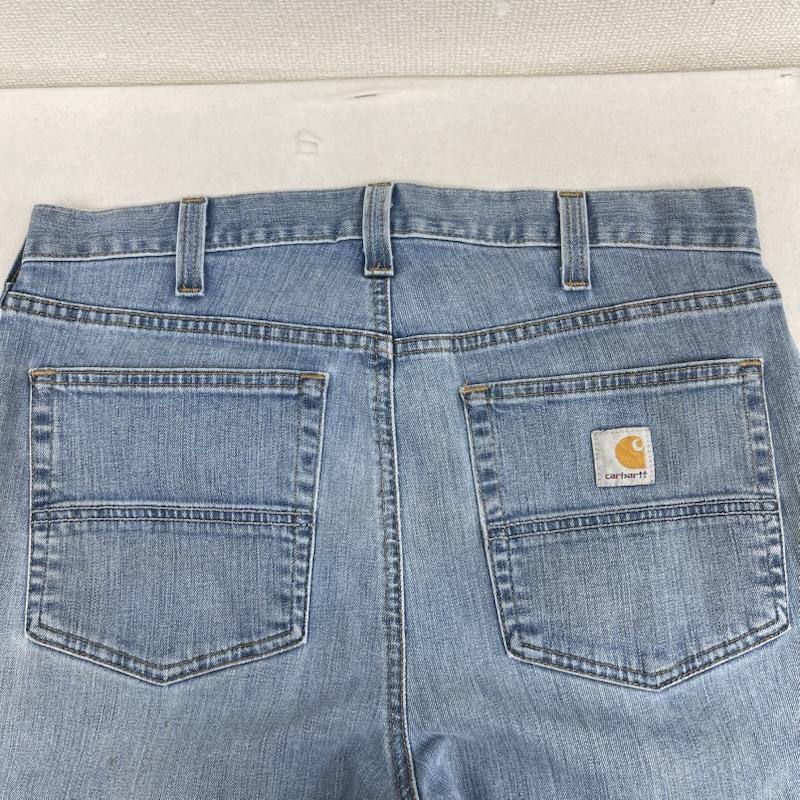 カーハート Carhartt パンツ デニム、ジーンズ リラックス フィット デニム パンツ ジーンズ 102804 964 32インチ インディゴ / インディゴ / Indigo メンズ USED 古着 中古 50156039