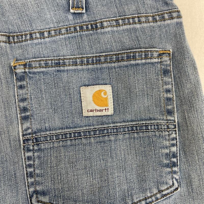 カーハート Carhartt パンツ デニム、ジーンズ リラックス フィット デニム パンツ ジーンズ 102804 964 32インチ インディゴ / インディゴ / Indigo メンズ USED 古着 中古 50156039