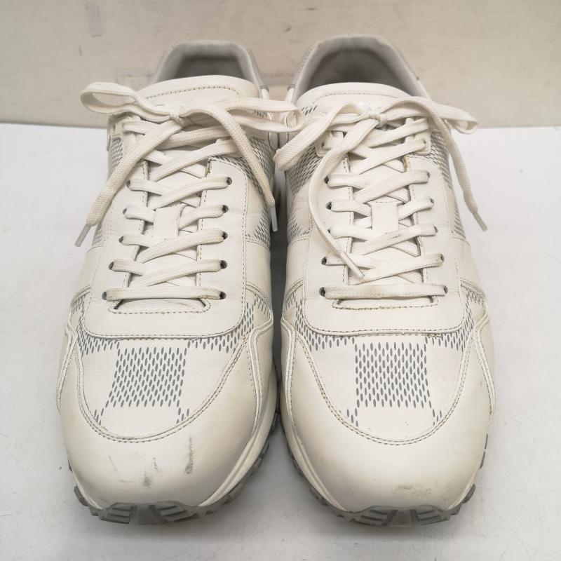 ルイヴィトン LOUIS VUITTON スニーカー スニーカー ダミエ エンボス ランアウェイ ライン スニーカー 1ACW26 UK：9 白 / ホワイト / white メンズ USED 古着 中古 50156049