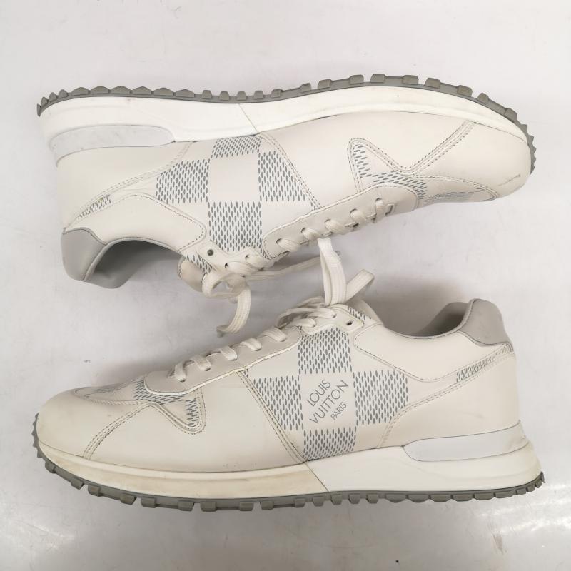 ルイヴィトン LOUIS VUITTON スニーカー スニーカー ダミエ エンボス ランアウェイ ライン スニーカー 1ACW26 UK：9 白 / ホワイト / white メンズ USED 古着 中古 50156049