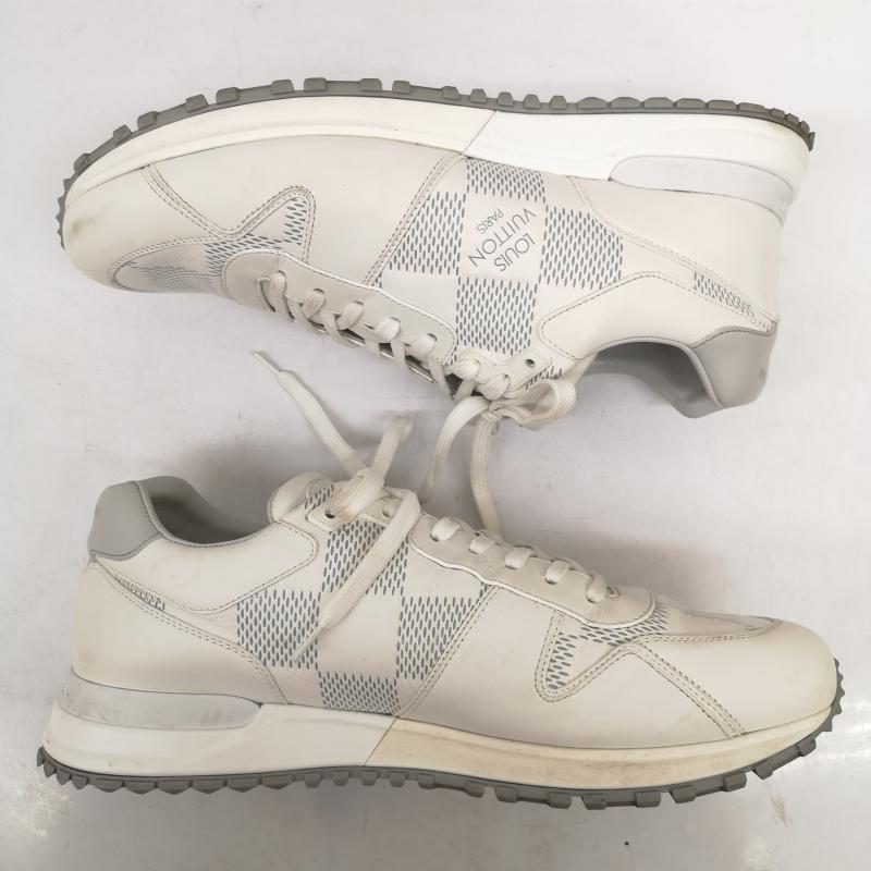 ルイヴィトン LOUIS VUITTON スニーカー スニーカー ダミエ エンボス ランアウェイ ライン スニーカー 1ACW26 UK：9 白 / ホワイト / white メンズ USED 古着 中古 50156049