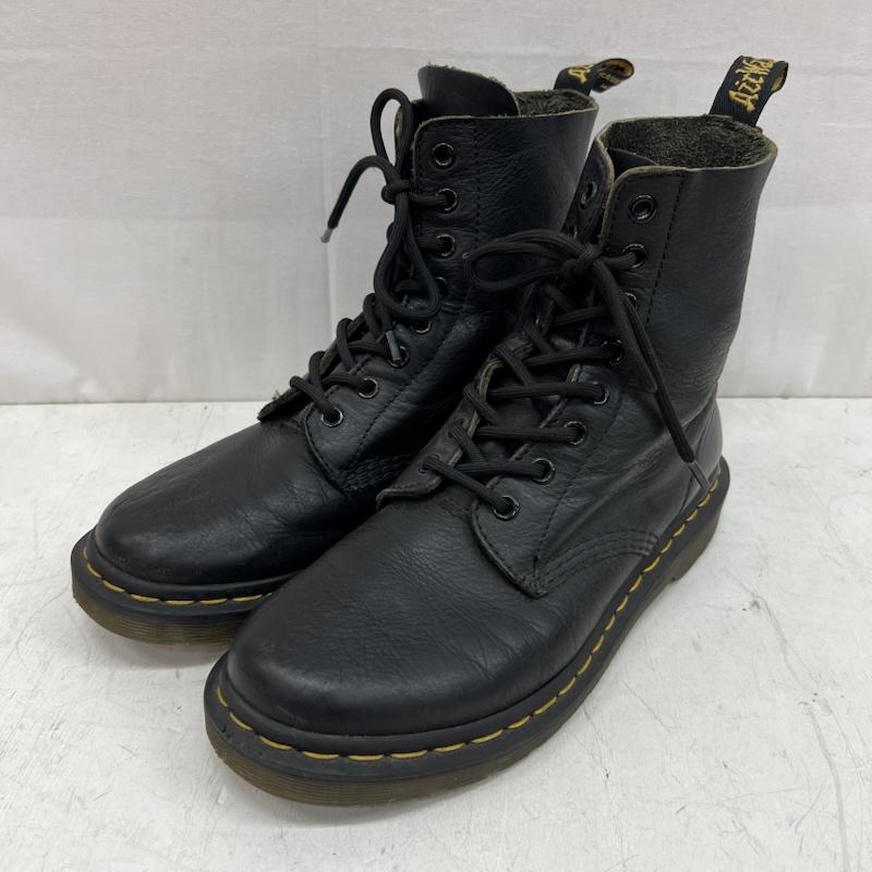 ドクターマーチン Dr.Martens ブーツ 一般 PASCAL 8ホール レザー レースアップブーツ UK：6 黒 / ブラック / black レディース USED 古着 中古 50156066