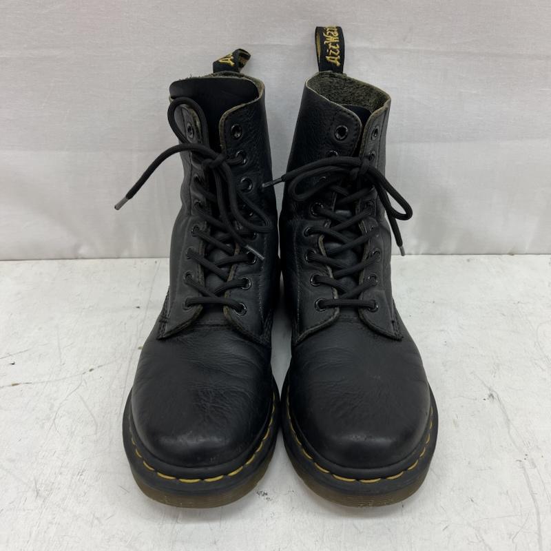 ドクターマーチン Dr.Martens ブーツ 一般 PASCAL 8ホール レザー レースアップブーツ UK：6 黒 / ブラック / black レディース USED 古着 中古 50156066