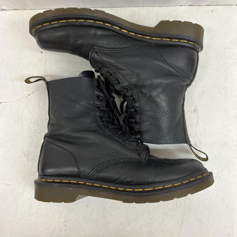 ドクターマーチン Dr.Martens ブーツ 一般 PASCAL 8ホール レザー レースアップブーツ UK：6 黒 / ブラック / black レディース USED 古着 中古 50156066