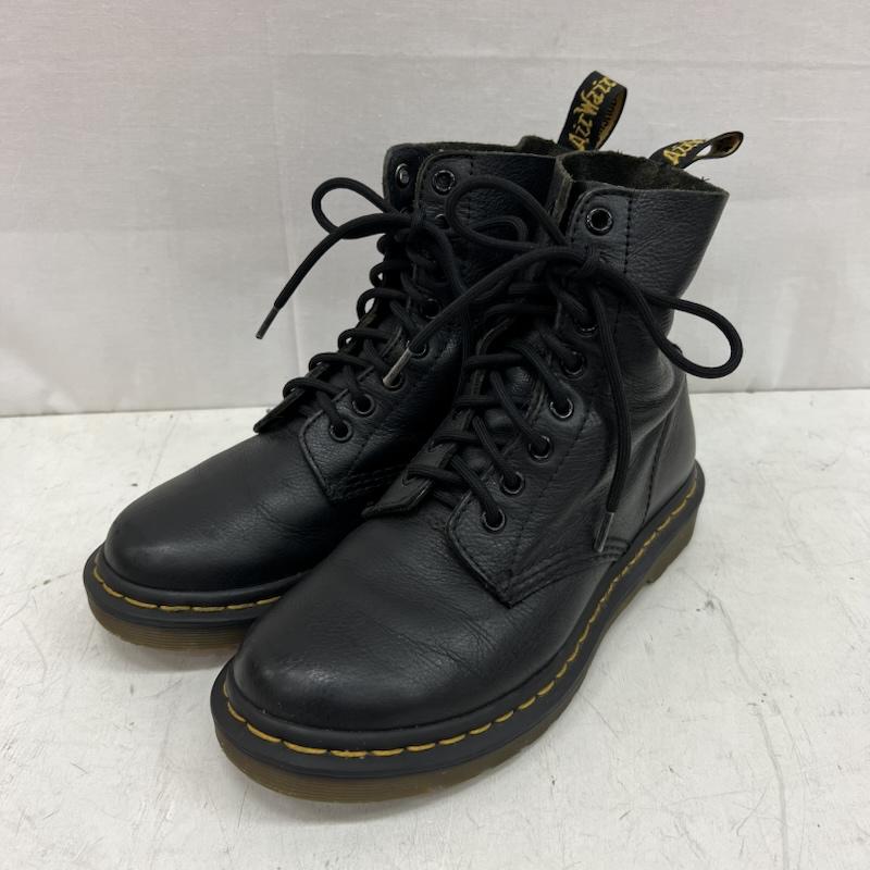 ドクターマーチン Dr.Martens ブーツ 一般 PASCAL 8ホール レザー レースアップブーツ UK：4 黒 / ブラック / black レディース USED 古着 中古 50156068