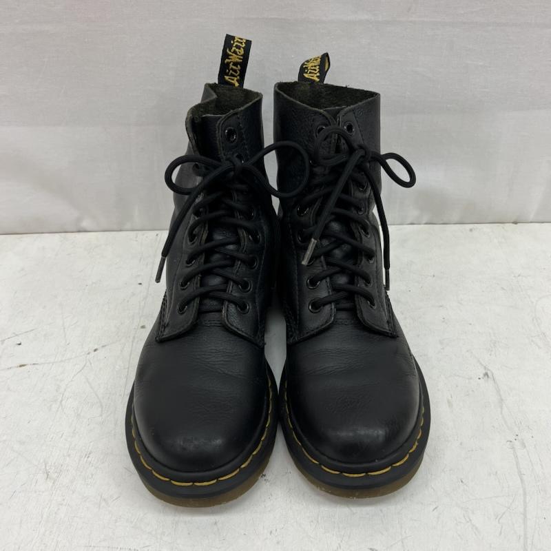ドクターマーチン Dr.Martens ブーツ 一般 PASCAL 8ホール レザー レースアップブーツ UK：4 黒 / ブラック / black レディース USED 古着 中古 50156068