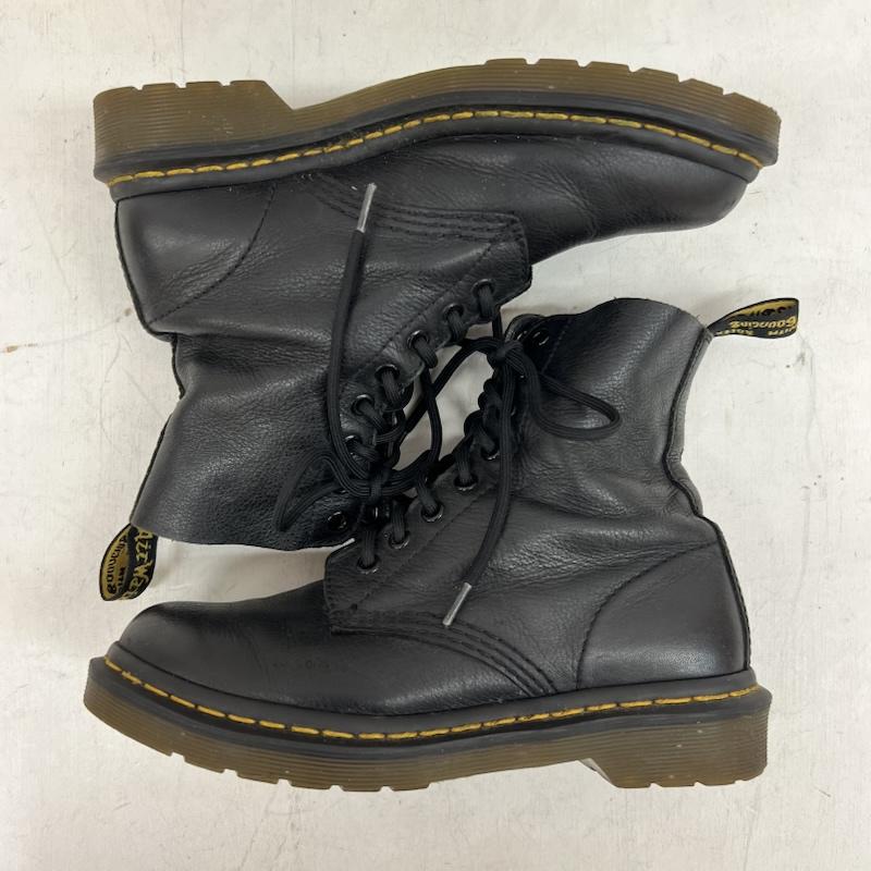 ドクターマーチン Dr.Martens ブーツ 一般 PASCAL 8ホール レザー レースアップブーツ UK：4 黒 / ブラック / black レディース USED 古着 中古 50156068