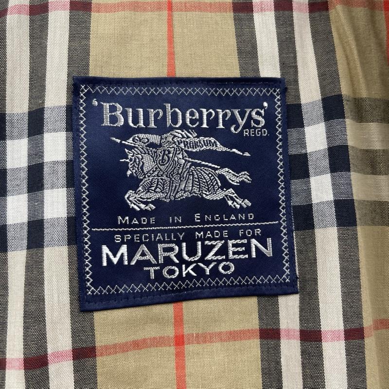 バーバリーズ BURBERRYS コート トレンチコート イングランド製 ノバチェック トレンチコート カーキ / カーキ / khaki メンズ USED 古着 中古 50156095