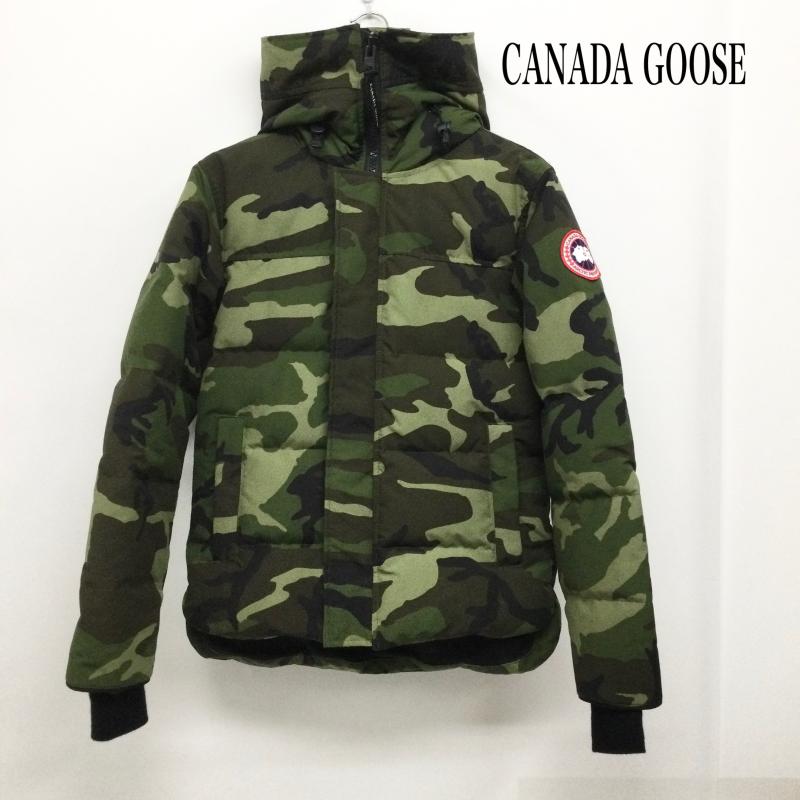 カナダグース CANADA GOOSE ジャケット、上着 ダウンジャケット カナダグース マクミランパーカ フュージョンフィット 3804MA 迷彩 XS カモフラージュ柄・迷彩 緑 / グリーン / green メンズ USED 古着 中古 50156111