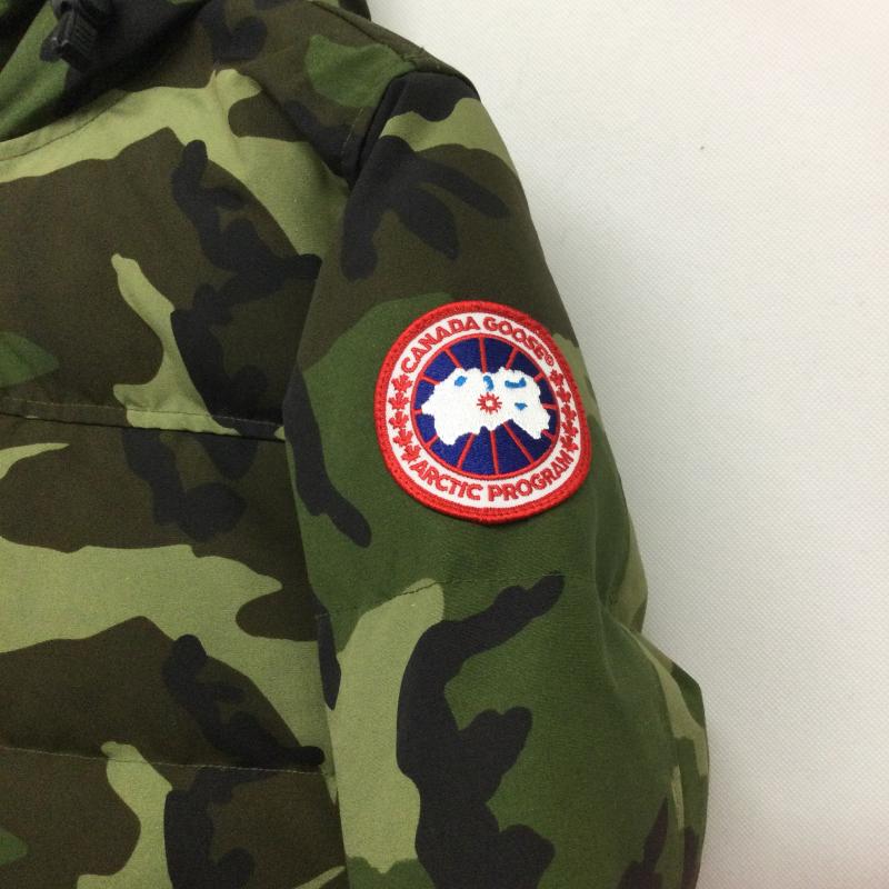 カナダグース CANADA GOOSE ジャケット、上着 ダウンジャケット カナダグース マクミランパーカ フュージョンフィット 3804MA 迷彩 XS カモフラージュ柄・迷彩 緑 / グリーン / green メンズ USED 古着 中古 50156111