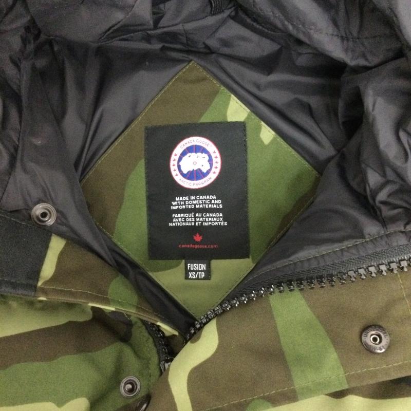 カナダグース CANADA GOOSE ジャケット、上着 ダウンジャケット カナダグース マクミランパーカ フュージョンフィット 3804MA 迷彩 XS カモフラージュ柄・迷彩 緑 / グリーン / green メンズ USED 古着 中古 50156111