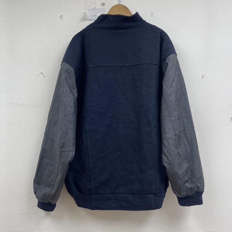 古着 USED ジャケット、上着 ジャンパー、ブルゾン PODIUM Coventry Fasteners 企業 ロゴ スタジアム ジャンパー 紺 / ネイビー / navy メンズ USED 古着 中古 50156116