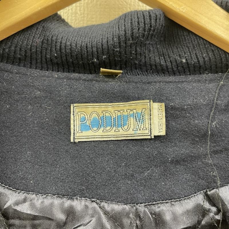 古着 USED ジャケット、上着 ジャンパー、ブルゾン PODIUM Coventry Fasteners 企業 ロゴ スタジアム ジャンパー 紺 / ネイビー / navy メンズ USED 古着 中古 50156116