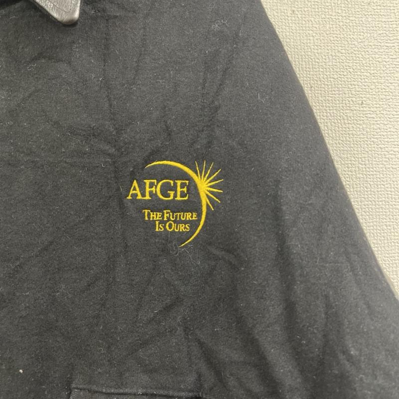 古着 USED ジャケット、上着 ジャンパー、ブルゾン Union Line AFGE 労働組合 ロゴ 刺繍 スタジャン L 黒 / ブラック / black メンズ USED 古着 中古 50156117