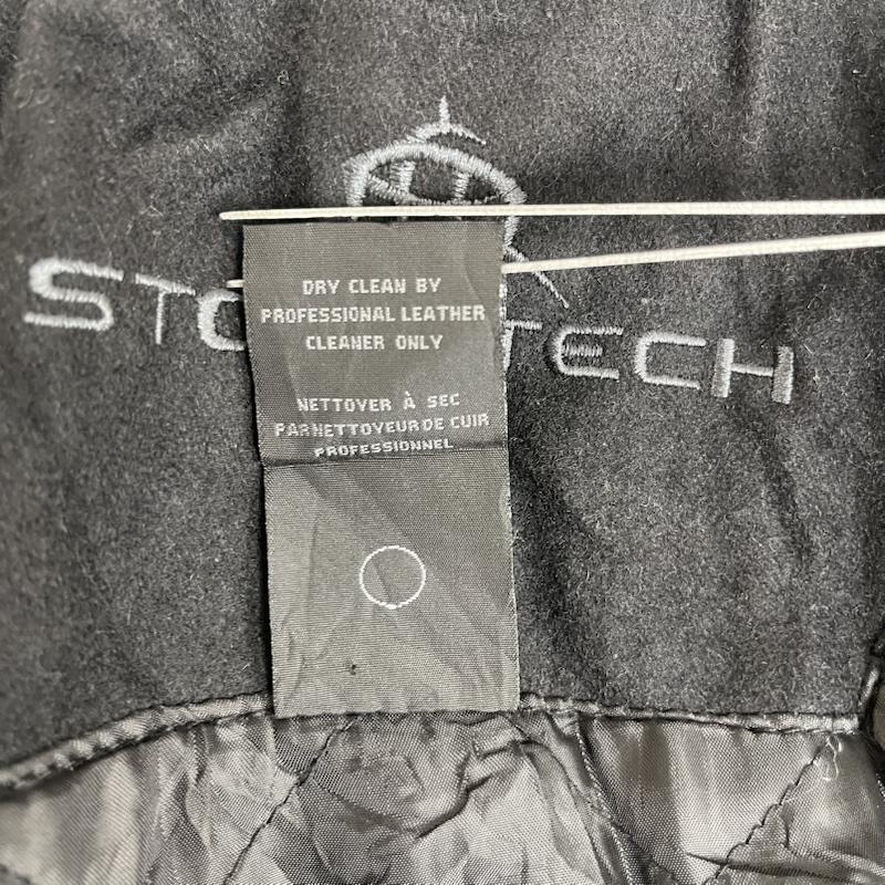 古着 USED ジャケット、上着 ジャンパー、ブルゾン STORMTECH 袖レザー 切り替え ロゴ 刺繍 スタジャン M 黒 / ブラック / black メンズ USED 古着 中古 50156120