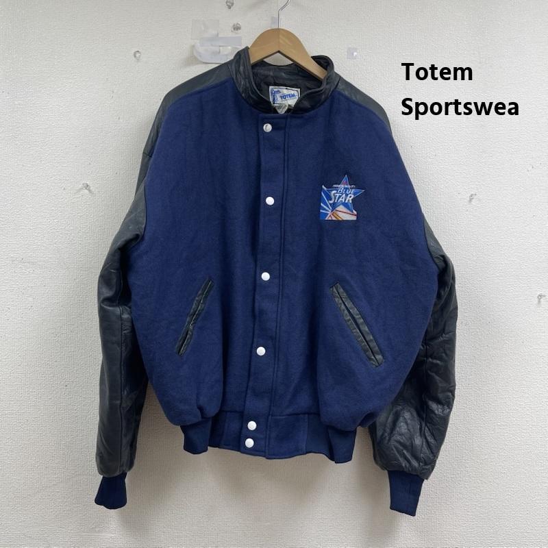 古着 USED ジャケット、上着 ジャンパー、ブルゾン Totem Sportswear Blue Star ロゴ 刺繍 スタジャン 青 / ブルー / blue メンズ USED 古着 中古 50156128