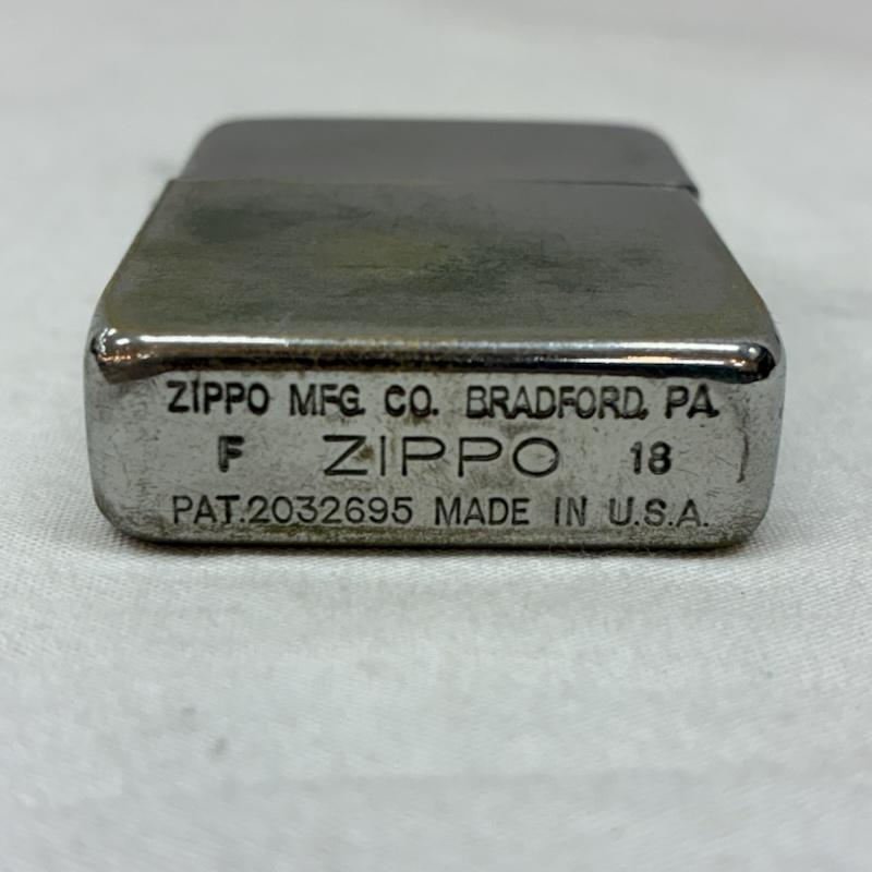 古着 USED ファッション小物 喫煙グッズ ZIPPO ジッポ 18年 USA製 オイル ライター 動作未確認 箱付き - 銀 / シルバー / silver color メンズ USED 古着 中古 50156130