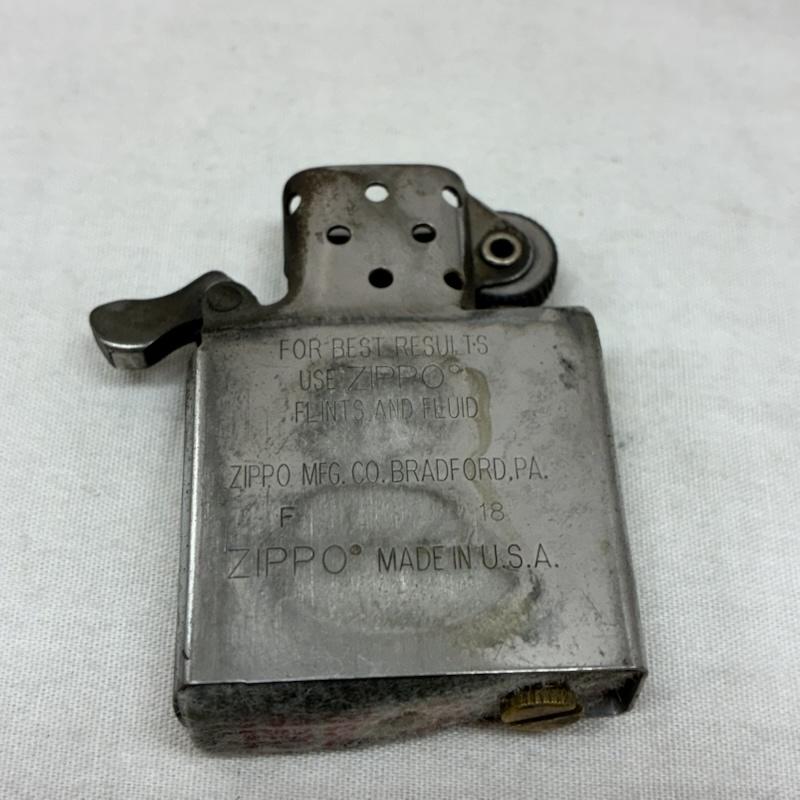 古着 USED ファッション小物 喫煙グッズ ZIPPO ジッポ 18年 USA製 オイル ライター 動作未確認 箱付き - 銀 / シルバー / silver color メンズ USED 古着 中古 50156130