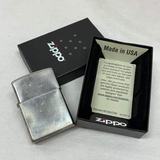 古着 USED ファッション小物 喫煙グッズ ZIPPO ジッポ 16年 USA製 オイル ライター 動作未確認 箱付き - 銀 / シルバー / silver color メンズ USED 古着 中古 50156134