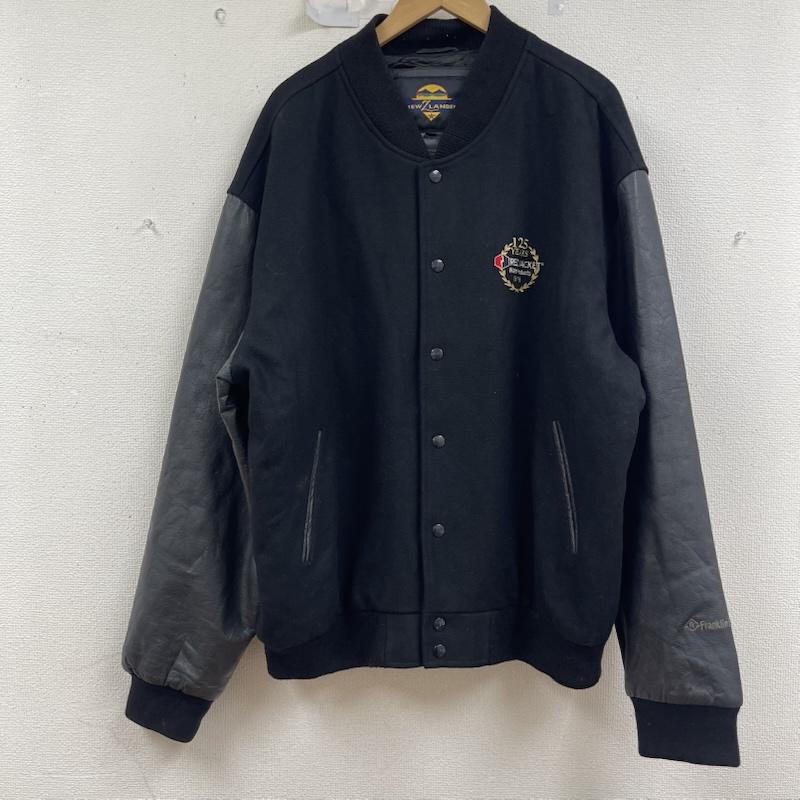 古着 USED ジャケット、上着 ジャンパー、ブルゾン NEWZLANDER RED JACKET Water Products 刺繍 スタジャン XL 黒 / ブラック / black メンズ USED 古着 中古 50156135