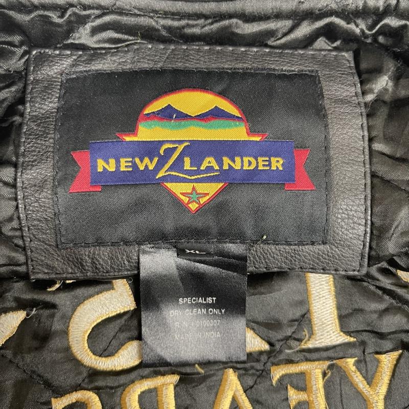 古着 USED ジャケット、上着 ジャンパー、ブルゾン NEWZLANDER RED JACKET Water Products 刺繍 スタジャン XL 黒 / ブラック / black メンズ USED 古着 中古 50156135