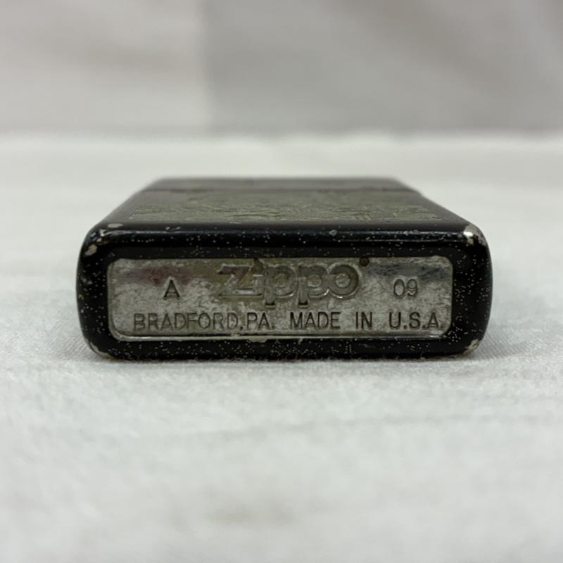 古着 USED ファッション小物 喫煙グッズ ZIPPO ジッポ アポロ11号 月面着陸 40周年 00s 09年 USA製 オイル ライター 動作未確認 箱付き - ロゴ、文字 黒 / ブラック / black メンズ USED 古着 中古 50156136