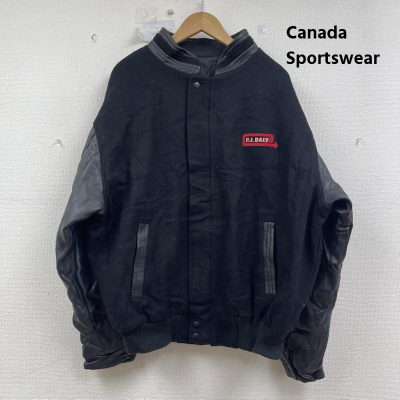 古着 USED ジャケット、上着 ジャンパー、ブルゾン Canada Sportswear PJ. DALY 刺繍 スタジャン 黒 / ブラック / black メンズ USED 古着 中古 50156138