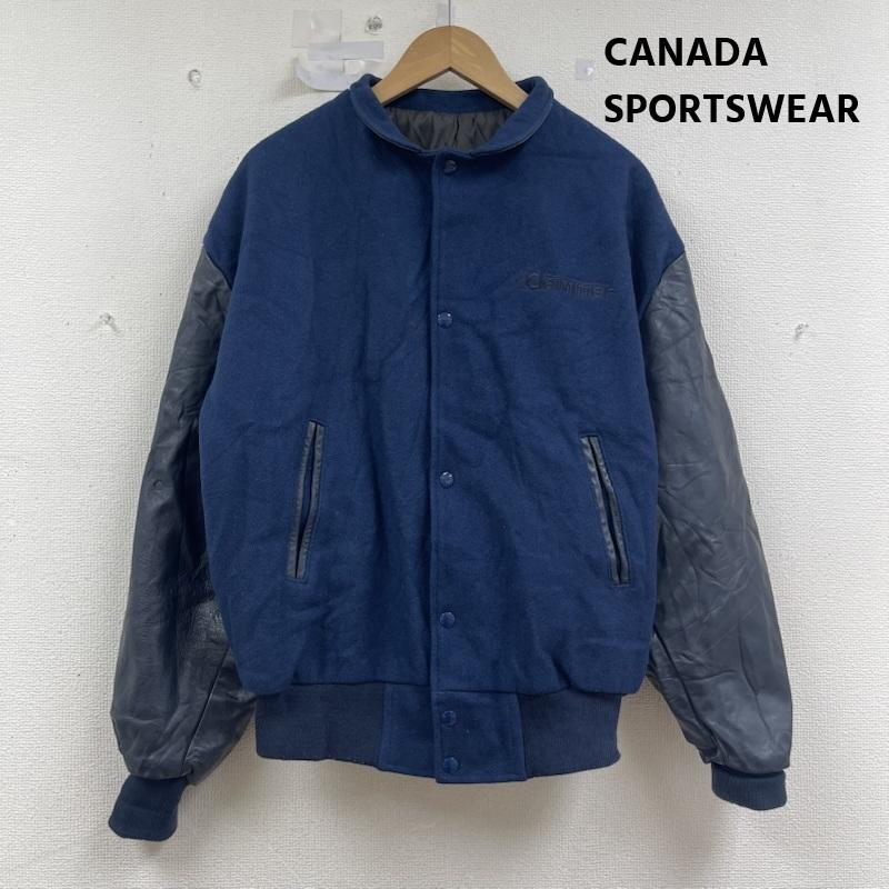 古着 USED ジャケット、上着 ジャンパー、ブルゾン CANADA SPORTSWEAR Cemmer 刺繍 スタジアム ジャケット M 紺 / ネイビー / navy メンズ USED 古着 中古 50156140