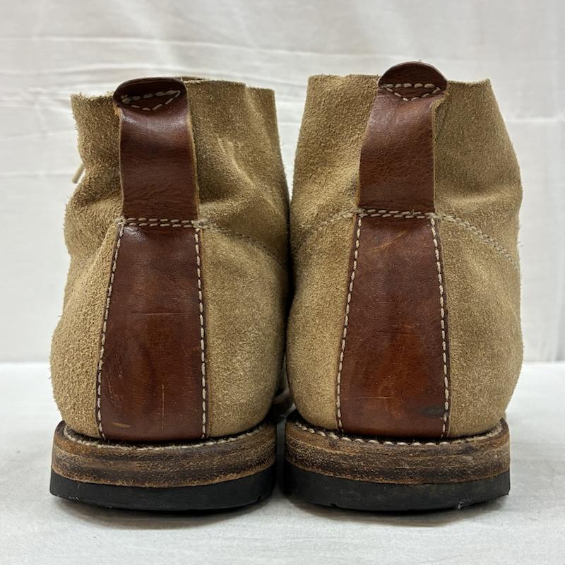センドラ SENDRABOOTS ブーツ ショートブーツ スウェード レザー レースアップ ブーツ - ベージュ / ベージュ / beige X 茶 / ブラウン / brown メンズ USED 古着 中古 50156141