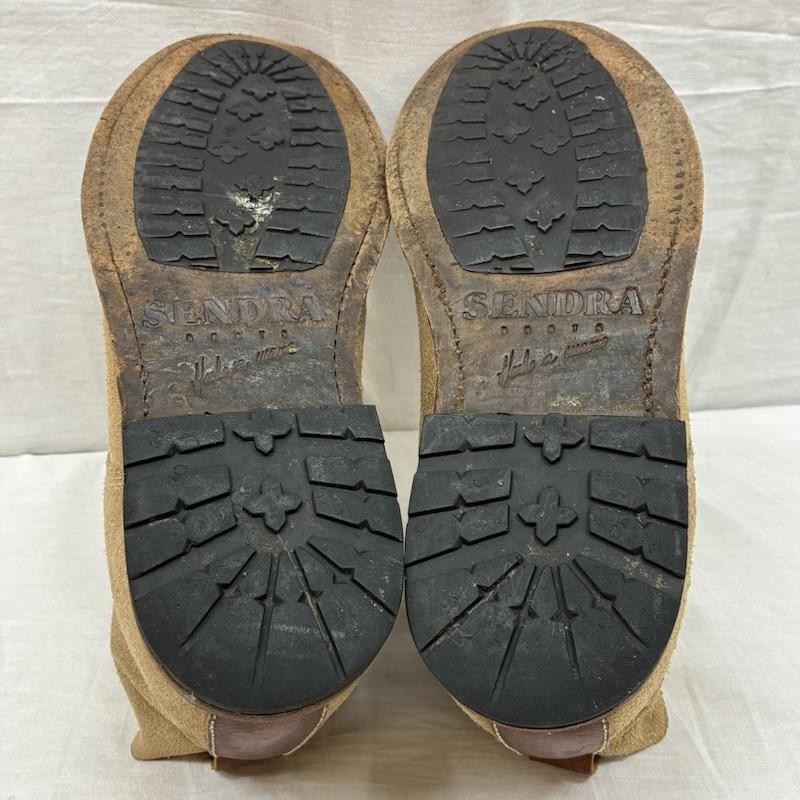 センドラ SENDRABOOTS ブーツ ショートブーツ スウェード レザー レースアップ ブーツ - ベージュ / ベージュ / beige X 茶 / ブラウン / brown メンズ USED 古着 中古 50156141