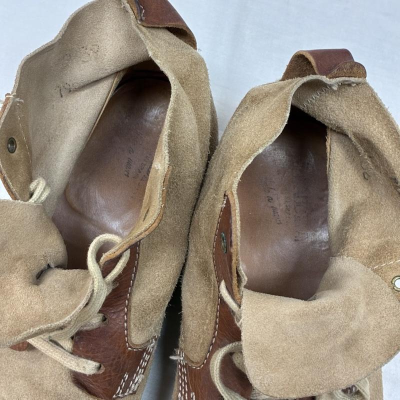 センドラ SENDRABOOTS ブーツ ショートブーツ スウェード レザー レースアップ ブーツ - ベージュ / ベージュ / beige X 茶 / ブラウン / brown メンズ USED 古着 中古 50156141