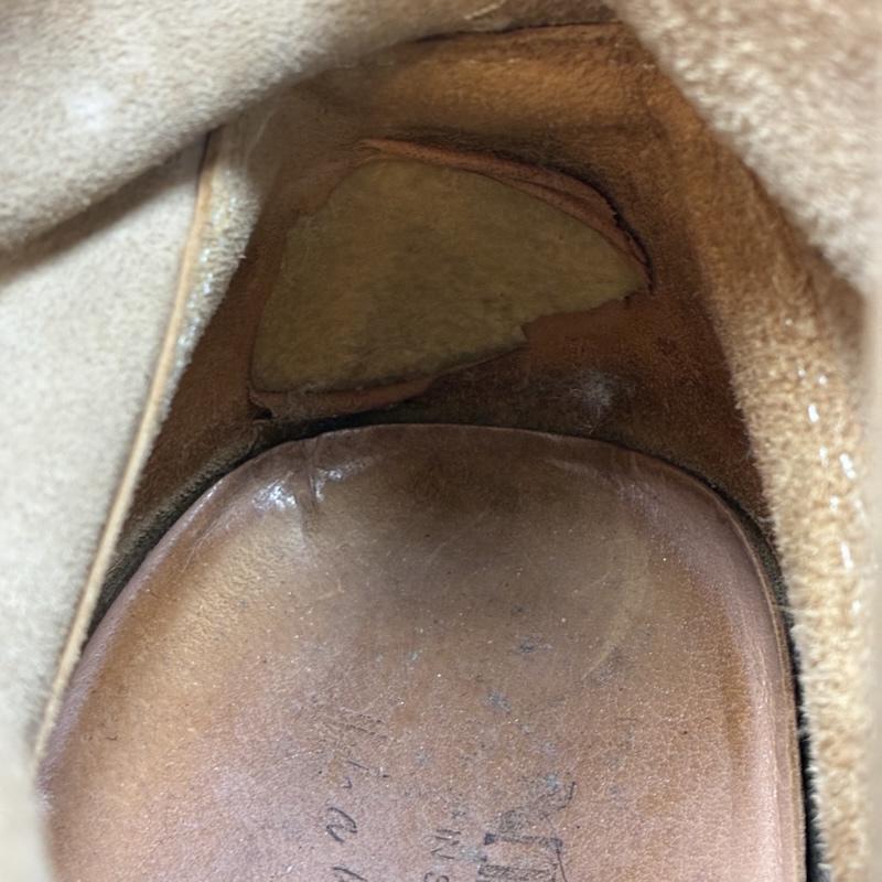 センドラ SENDRABOOTS ブーツ ショートブーツ スウェード レザー レースアップ ブーツ - ベージュ / ベージュ / beige X 茶 / ブラウン / brown メンズ USED 古着 中古 50156141