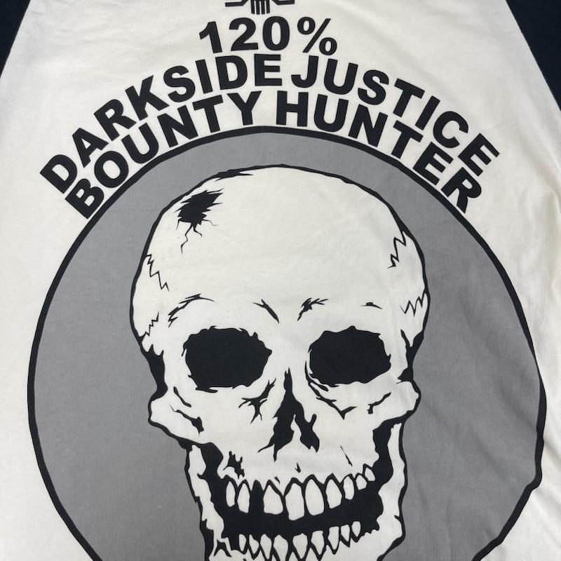 バウンティーハンター BOUNTY HUNTER Tシャツ 七分袖 BxH D-BEAT SKULL 3/4 Raglan Tee ラグラン Tシャツ M 黒 / ブラック / black メンズ USED 古着 中古 50156144